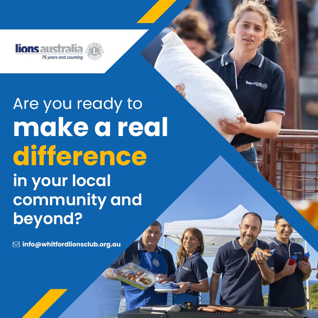 Lions volunteers serving the local community at a barbecue